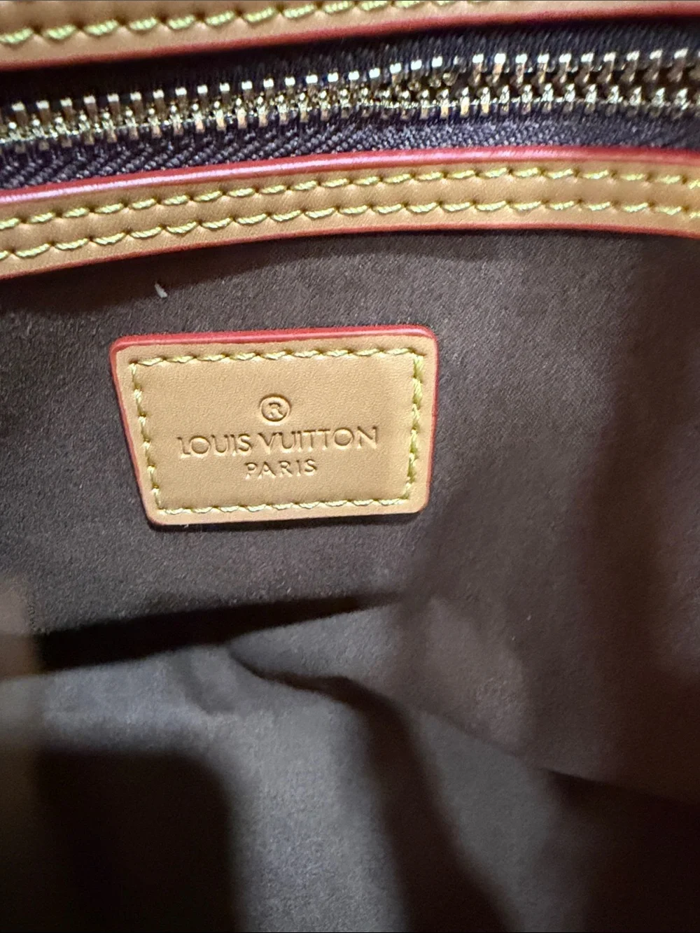 Brown Monogram Duffel with Tan Trim